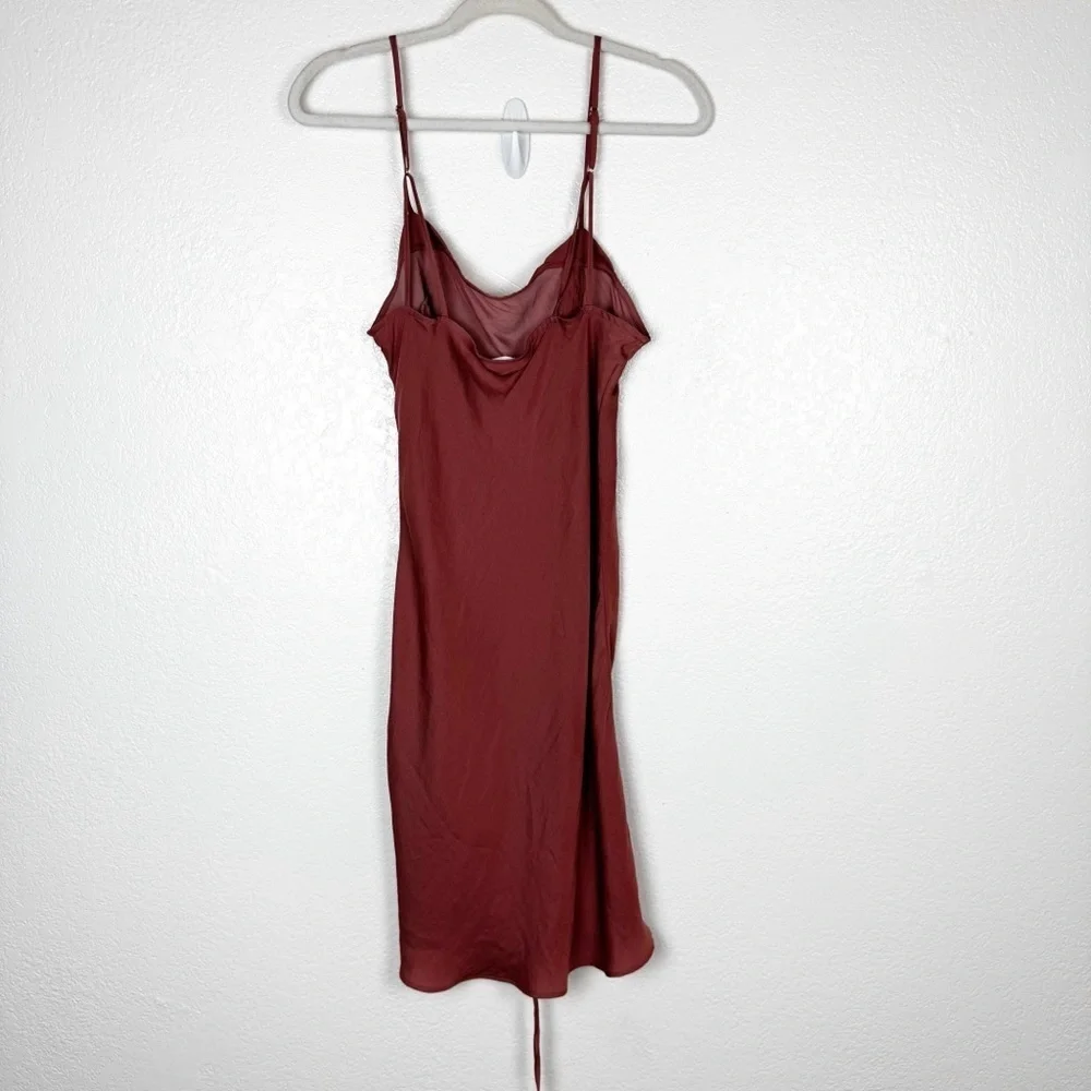 Free People Be My Mini Slip Dress in Wind Blush Size Large